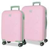 Joumma Bags Disney Stitch Mauve ABS pack 2 Rollkoffer/Koffers