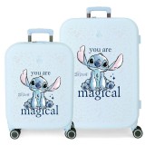 Joumma Bags Disney Stitch You Are Magical ABS pack 2 Rollkoffer/Koffers