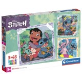 Clementoni Disney Stitch puzzle 3x48pcs