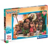 Clementoni Disney Vaiana Moana 2 super puzzle 104pcs