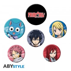 Fairy Tail Badge Pack - Beliebte Charaktere