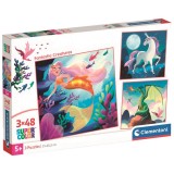 Clementoni Fantastic Creatures puzzle 3x48pcs