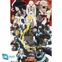FIRE FORCE - Poster Maxi 91cmx51cm - Key art season 2