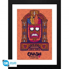 CRASH BANDICOOT- Framed print Aku Aku