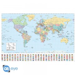 HARPER COLLINS - Poster Maxi 91cmx51cm - World Map 21