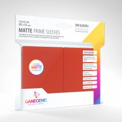 Gamegenic - Matte Prime Sleeves Red \(100 Sleeves\)