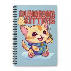 Zoom Dungeons & Kittens Spiral Notebook
