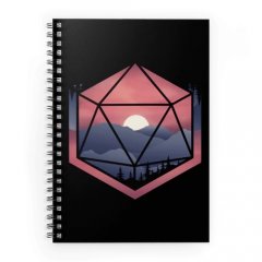 Glassstaff Mountain d20 Spiral Notebook