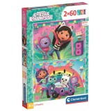 Clementoni Gabbys Doll House puzzle 2x60pcs