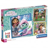 Clementoni Gabbys Dollhouse puzzle 3x48pcs
