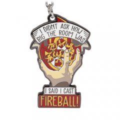 Glassstaff I Cast Fireball Keychain GS-KC-5-CSTFIRBA