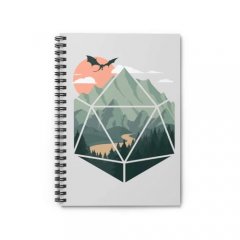 Glassstaff Scenic d20 Spiral Notebook GS-NB-8-D20SCNE