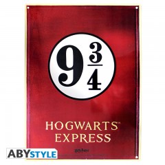Harry Potter Metallplatte 9 3/4 - 28x38 cm