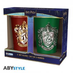 ABYstyle HARRY POTTER - Set of 2 XXL glasses - Gryffindor & Slytherin