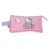Joumma Bags Hello Kitty Hearts and Dots triple pencil case