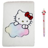 CYP Brands Hello Kitty plush notebook + pen set
