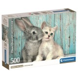 Clementoni High Quality Cat & Bunny puzzle 500pcs