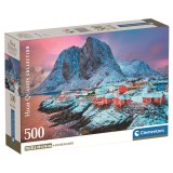 Clementoni High Quality Hamnoy Village puzzle 500pcs