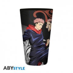 ABYstyle JUJUTSU KAISEN - Large Glass - 400ml - Itadori vs Sukuna