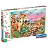 Clementoni Land Of Dinosaurs puzzle 104pcs