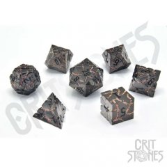 CS-DC-M34-LAVAFL Lava Flow Metal RPG Dice Set