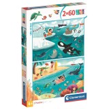 Clementoni Life At Sea puzzle 2x60pcs