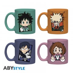 MY HERO ACADEMIA - Set 4 espresso Tasse/Bechers - Chibi