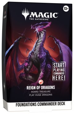 Wizards of the coast 142706-R-EN MTG - Grundstein-Commander Deck - Reign of Dragons - EN