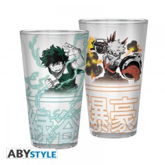 MY HERO ACADEMIA Glas - 400ml Deku & Bakugo
