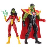 Hasbro Marvel Avengers Beyond Earth Mightiest Skrull Queen & Super Skrull Figurs 15cm