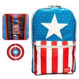 Loungefly Marvel Captain America Rucksack with pin 45cm
