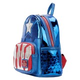 Loungefly Marvel Captain America metallic Rucksack 26cm