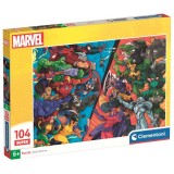 Clementoni Marvel Heroes vs Villains super puzzle 104pcs