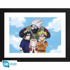 NARUTO Kunstdruck: �quipe 7 - Gerahmt