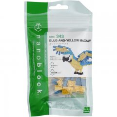 nanoblock Nanoblock - Papagei blau und gelb - NBC_343