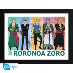 ONE PIECE Poster: Zoro gerahmt - 300