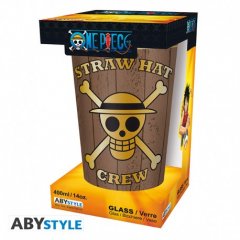 ABYstyle ONE PIECE - Large Glass - 400ml - Skulls