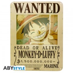 ONE PIECE Metallplatte Luffy 28x38