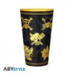ABYstyle ONE PIECE - Premium Large Glass - 400ml - Gold Skulls