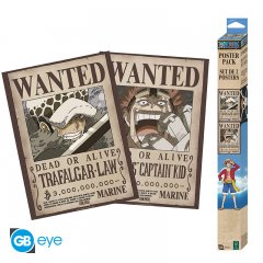 ONE PIECE Chibi-Poster Set: Law & Kid