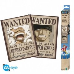 ONE PIECE Poster-Set: Luffy & Zoro Chibi