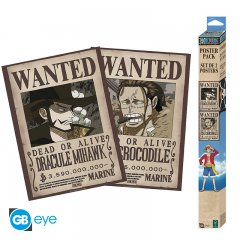 ONE PIECE Poster Set - Chibi Mihawk & Crocodile