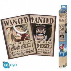 One Piece Chibi Poster Set - Roger & Whitebeard