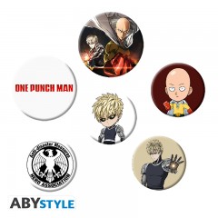 ONE PUNCH MAN - Saitama & Genos Badges