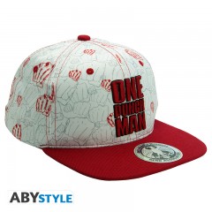 ONE PUNCH MAN Snapback Cap Beige Rot