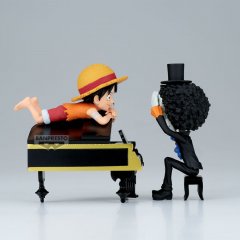 Banpresto One Piece Luffy & Brook Word Collectable Stories figure 8cm