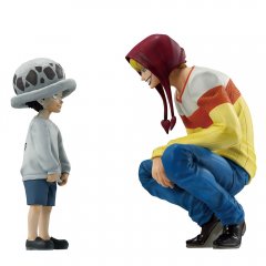 Banpresto One Piece The Unbreakable Law Trafalgar Law & Corazon Ichibansho figures 11cm