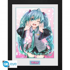HATSUNE MIKU - Framed print Wink \(300\)