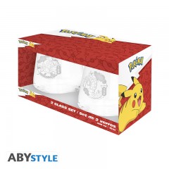 POKEMON Glas-Set: Magikarp & Gyarados