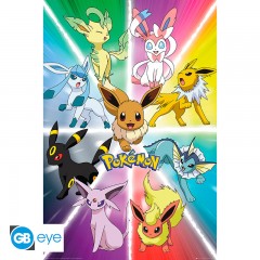 POKEMON Eevee Evolution Poster 91x51cm